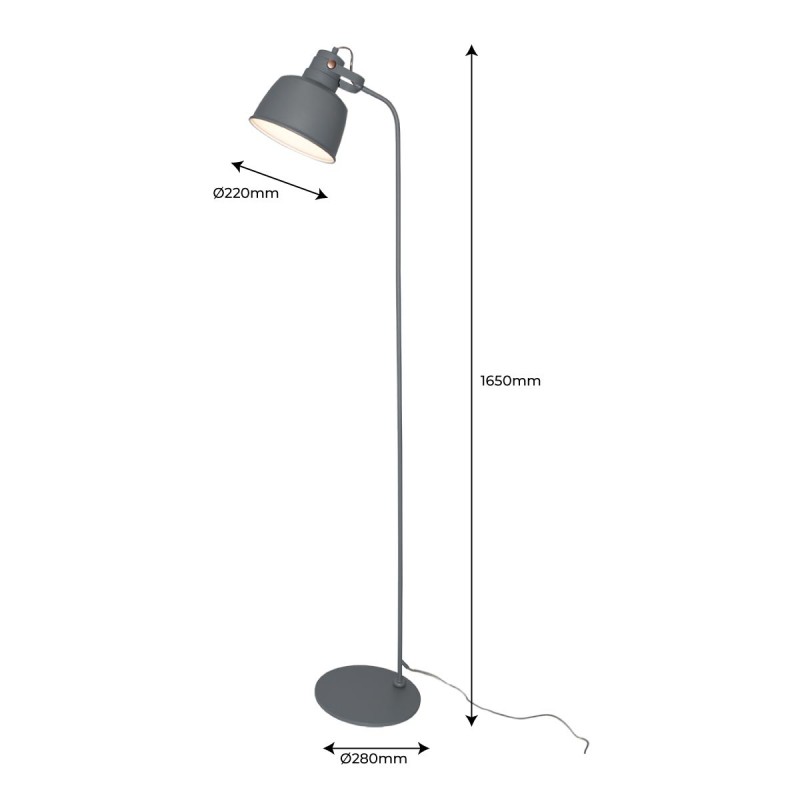 Nordic floor lamp "KUKKA" 165cm