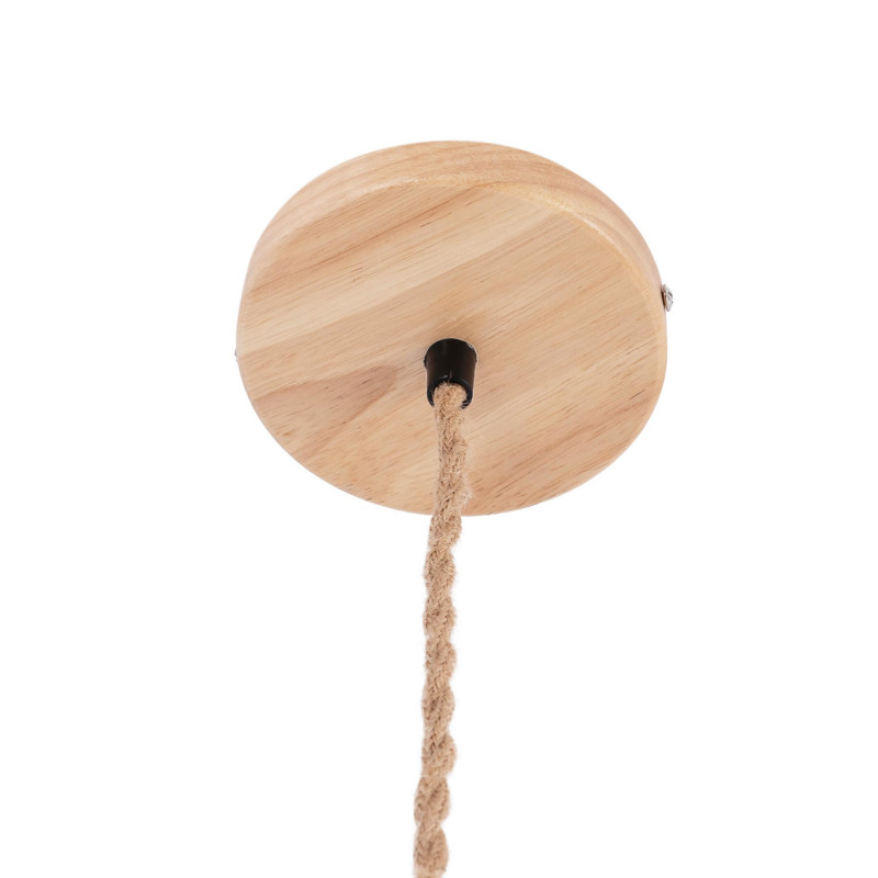 Natural fiber pendant light "NAM XL"