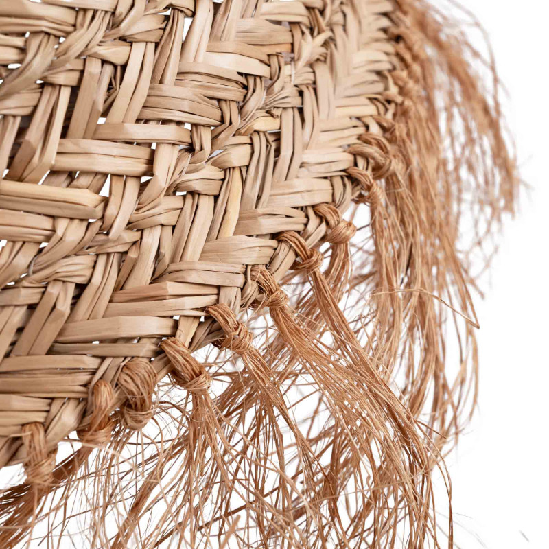 Natural fiber pendant light "NAM XL"