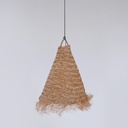 Natural fiber pendant light "NAM XL"