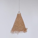 Natural fiber pendant light "NAM XL"