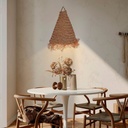 Natural fiber pendant light "NAM XL"