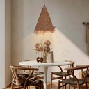 Natural fiber pendant light "NAM XL"