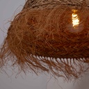 Plug-in natural fiber pendant lamp "NAM XL"