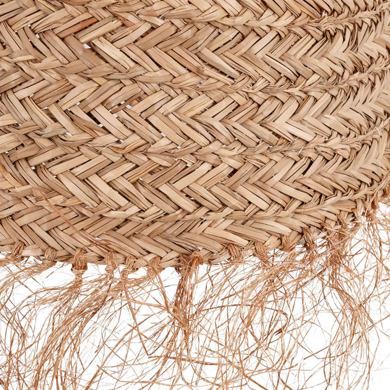 Plug-in natural fiber pendant lamp "NAM XL"