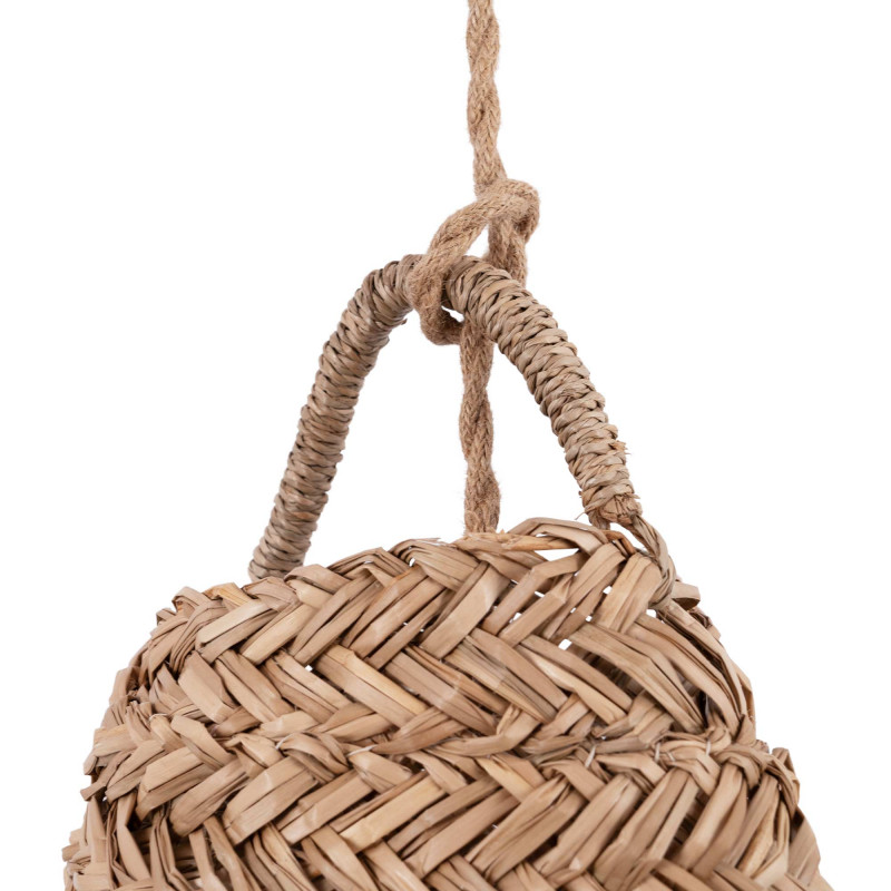 Plug-in natural fiber pendant lamp "NAM XL"