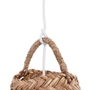 Plug-in natural fiber pendant lamp "NAM XL"