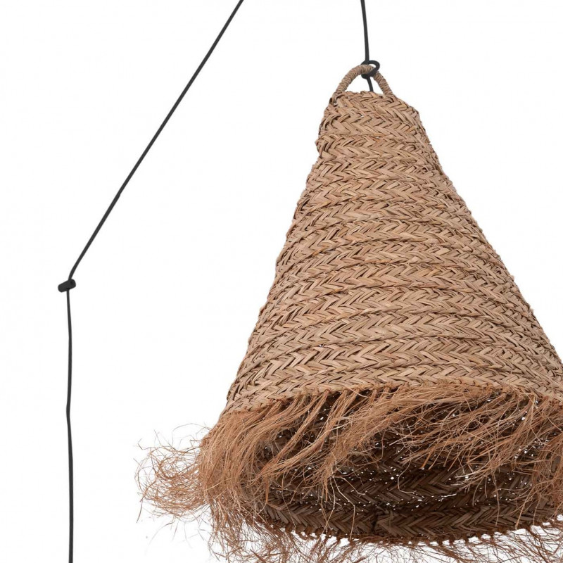 Plug-in natural fiber pendant lamp "NAM XL"