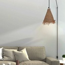 Plug-in natural fiber pendant lamp "NAM XL"