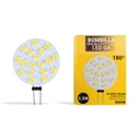 LED G4 bi-pin round flat bulb - 12V AC/DC - 2.5W