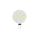 LED G4 bi-pin round flat bulb - 12V AC/DC - 2.5W