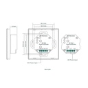 "Sunricher" Touch control panel - 1 zone - RGBW - Perfect RF