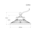 LED High Bay Light - 150W - PHILIPS Lumileds - LIFUD Driver - 5000K - IP65 - 5 years warranty