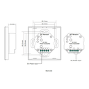 "Sunricher" Touch control panel - 4 zones - RGB - Perfect RF