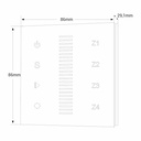 "Sunricher" Touch control panel - 4 zones - RGB - Perfect RF