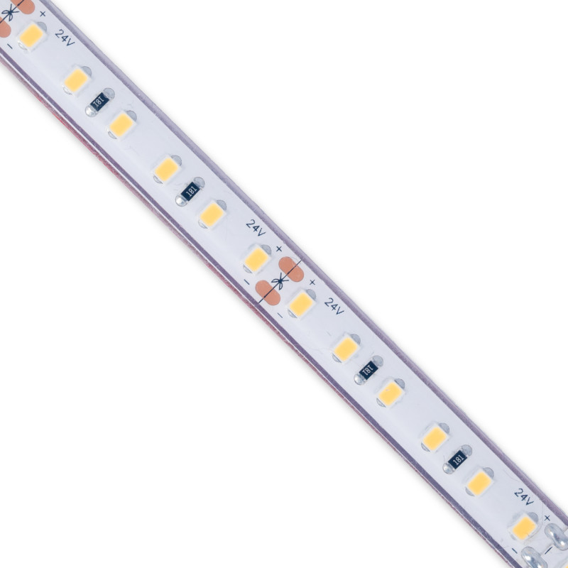 Submersible 24V DC LED Strip - Monochrome - 9.6W/m - 10mm - IP68 - 5 metres - 120LED/m
