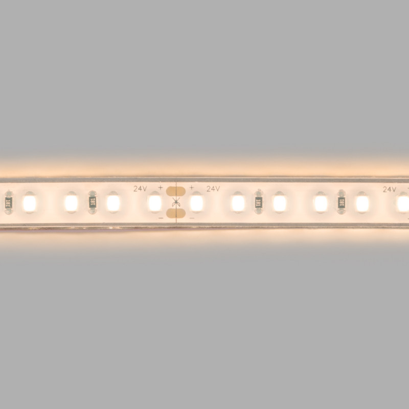 Submersible 24V DC LED Strip - Monochrome - 9.6W/m - 10mm - IP68 - 5 metres - 120LED/m