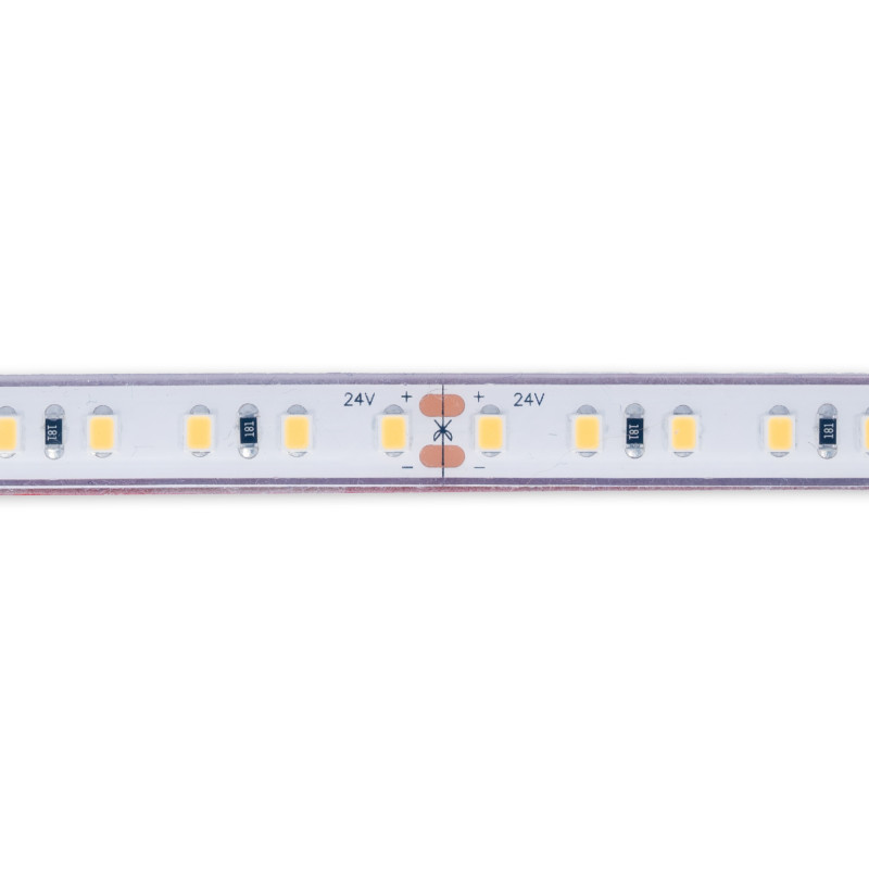Submersible 24V DC LED Strip - Monochrome - 9.6W/m - 10mm - IP68 - 5 metres - 120LED/m