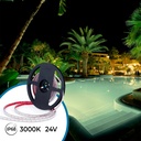 Submersible 24V DC LED Strip - Monochrome - 9.6W/m - 10mm - IP68 - 5 metres - 120LED/m