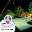 Submersible 24V DC LED Strip - Monochrome - 9.6W/m - 12mm - IP68 - 10 metres - 120LED/m