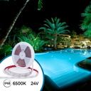 Submersible 24V DC LED Strip - Monochrome - 9.6W/m - 12mm - IP68 - 10 metres - 120LED/m