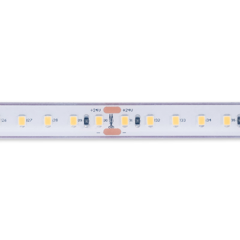 Submersible 24V DC LED Strip - Monochrome - 9.6W/m - 12mm - IP68 - 10 metres - 120LED/m