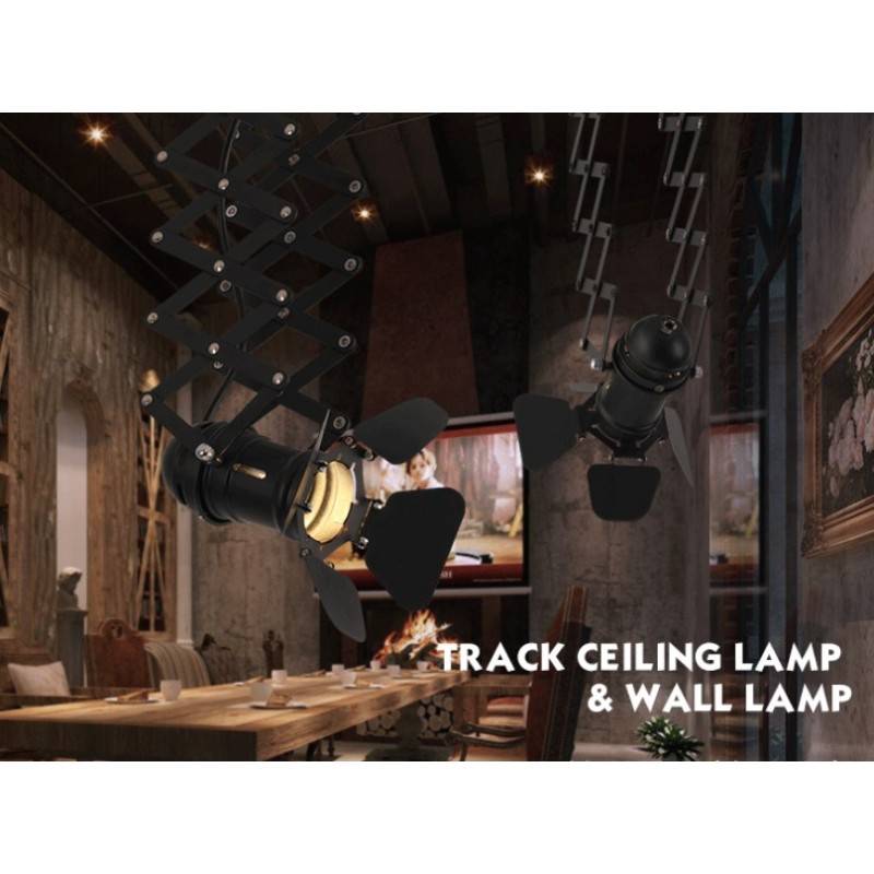 Extending and adjustable ceiling lamp "Cinema" - GU10