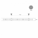 Submersible LED strip 48V DC - Monochrome - 9.6W/m - 12mm - IP68 - 20 metres - 168ch/m