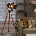 Vintage floor lamp with tripod "CINEMA" 139cm
