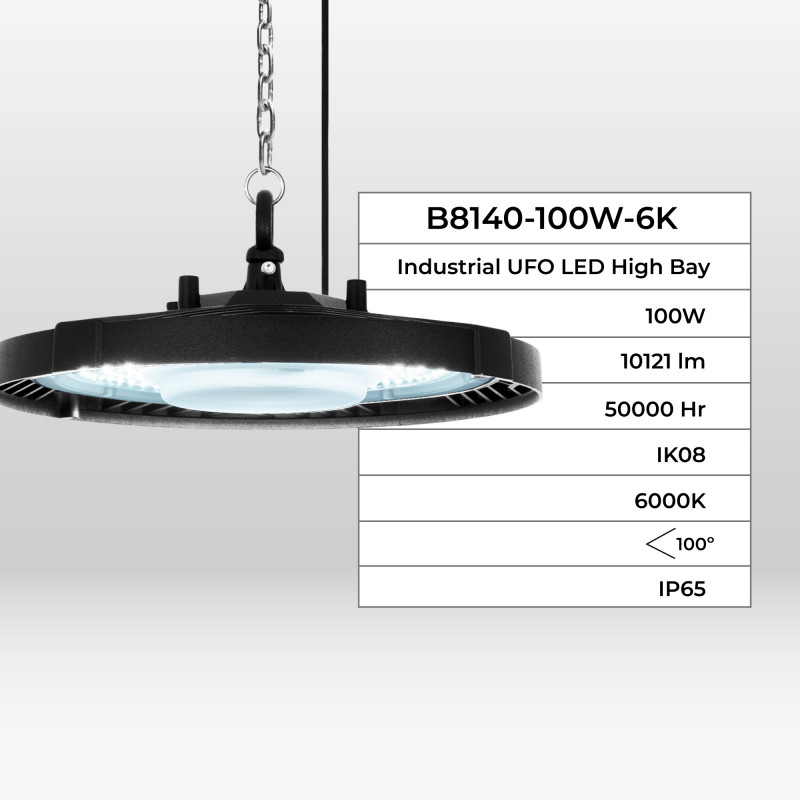 LED High bay light 100W - 100lm/W - IP65