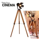 Vintage floor lamp with tripod "CINEMA" 139cm