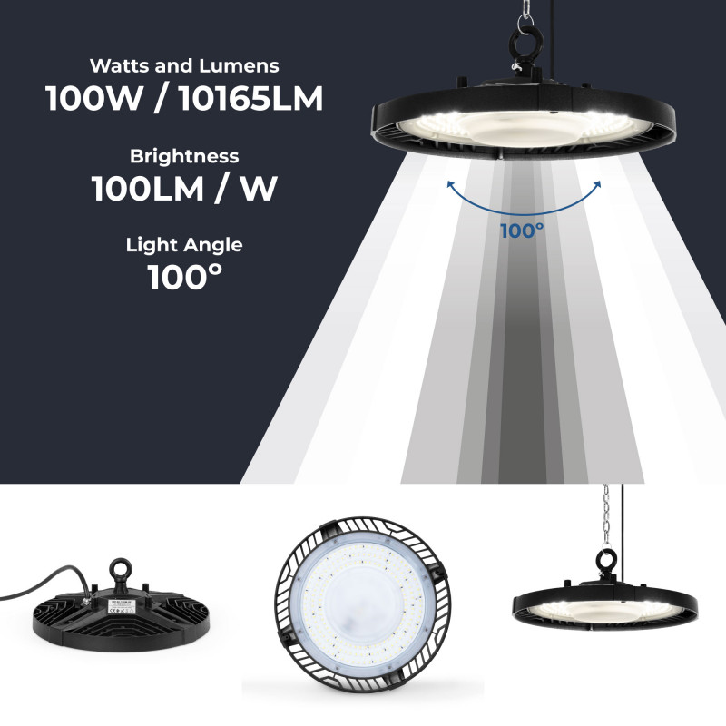 LED High bay light 100W - 100lm/W - IP65