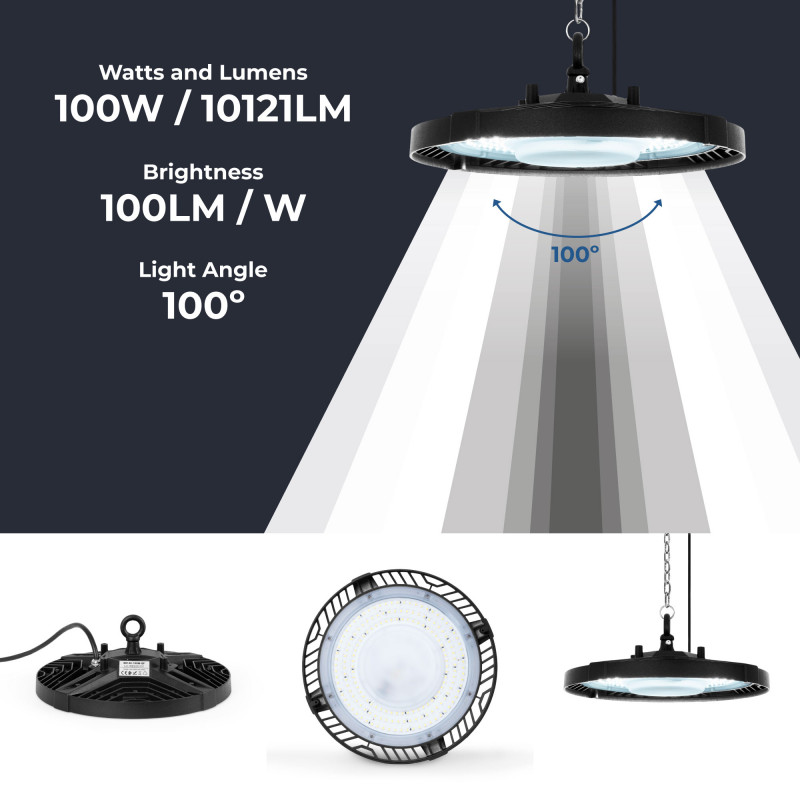 LED High bay light 100W - 100lm/W - IP65