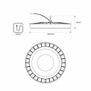 LED High bay light 150W - 100lm/W - IP65