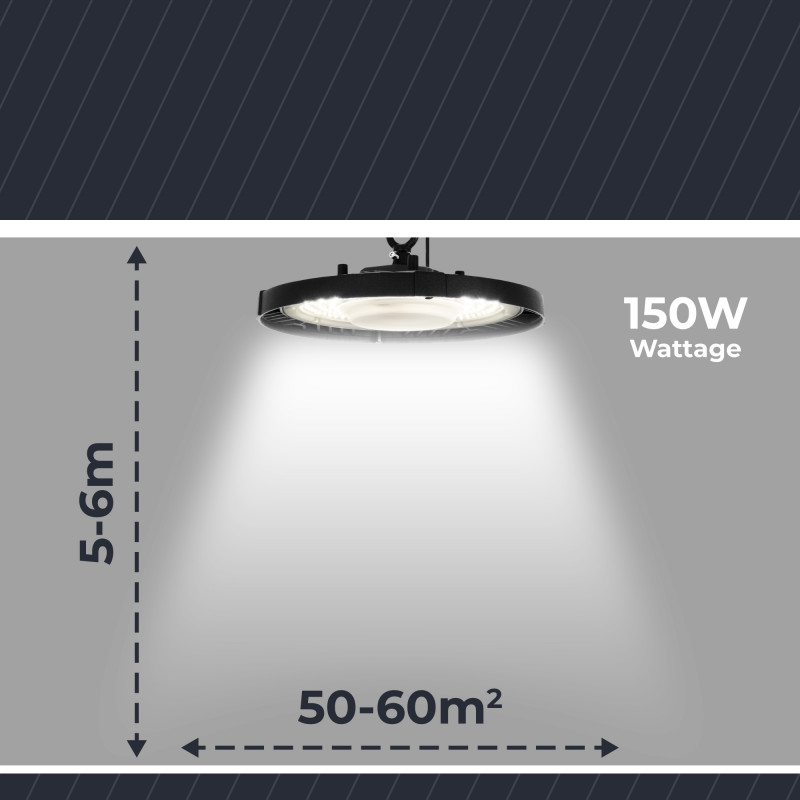 LED High bay light 150W - 100lm/W - IP65
