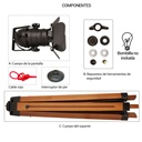 Vintage floor lamp with tripod "CINEMA" 139cm