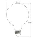 Decorative LED globe bulb "Milky" - E27 G125 - 6W - 3000K