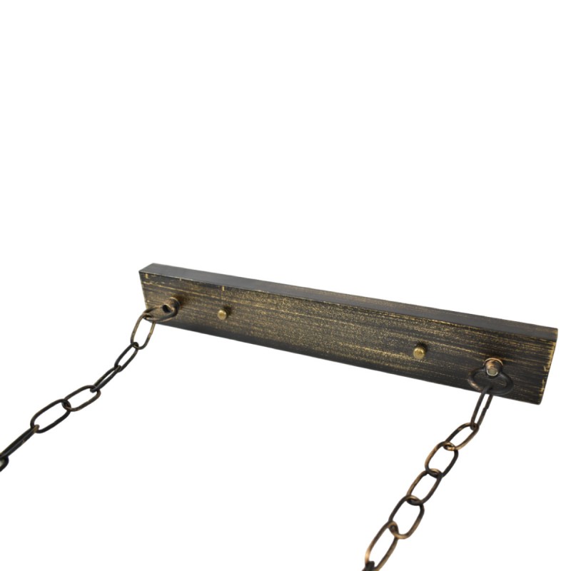Pipe pendant lamp "ROPE" with 6 ropes