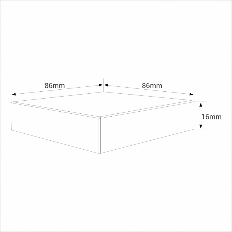 RGB+CCT touch control panel - 1 zone - Black - MiLight