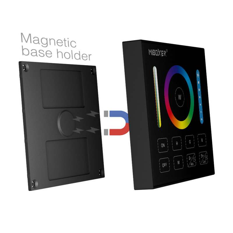 RGB+CCT touch control panel - 1 zone - Black - MiLight