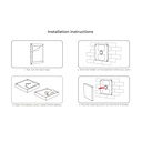 RGB and RGBW touch control panel - 4 zones - Black - MiLight