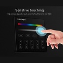 RGB and RGBW touch control panel - 4 zones - Black - MiLight