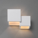 Wall light "Cube" - plaster - 2 x G9