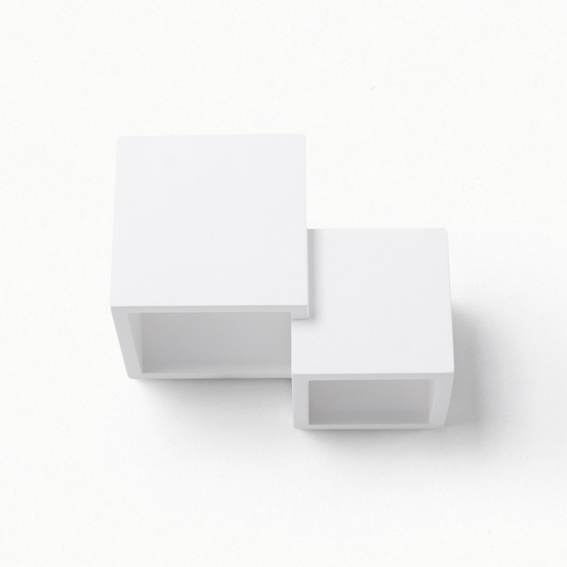 Wall light "Cube" - plaster - 2 x G9