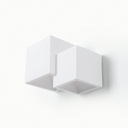 Wall light "Cube" - plaster - 2 x G9
