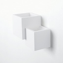 Wall light "Cube" - plaster - 2 x G9