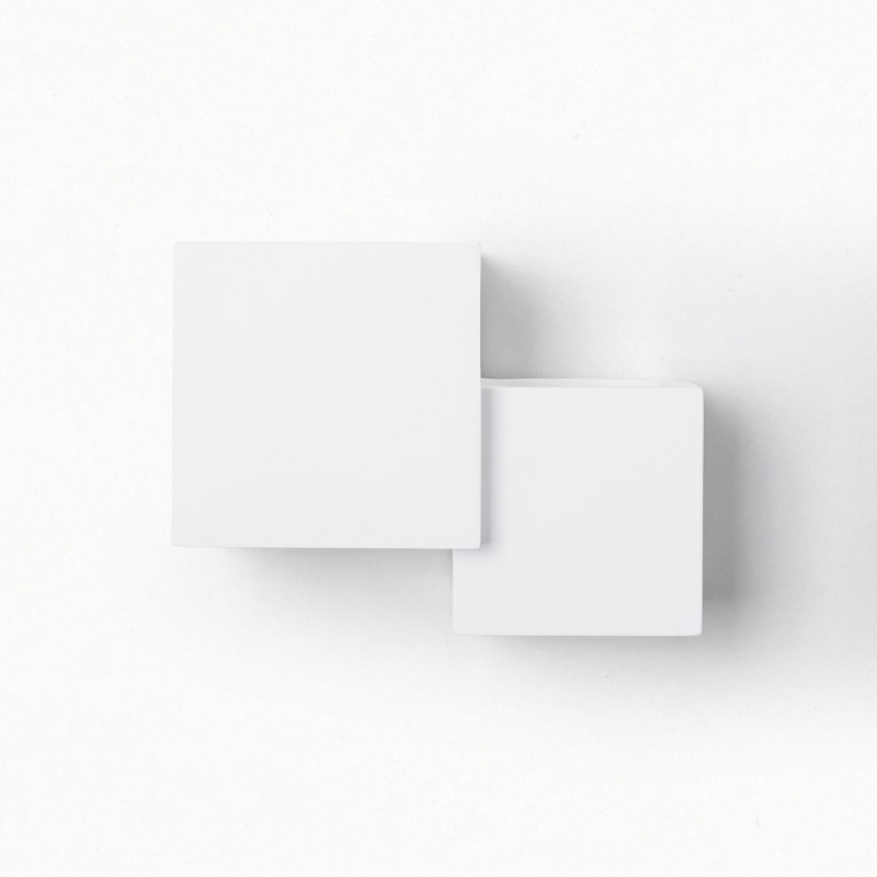 Wall light "Cube" - plaster - 2 x G9