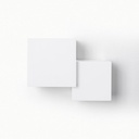 Wall light "Cube" - plaster - 2 x G9
