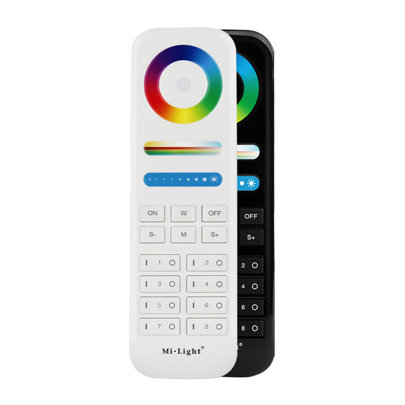 LED RGB + CCT Remote control - 8 Zones - BLACK - FUT089B - MiLight