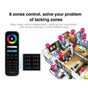 LED RGB + CCT Remote control - 8 Zones - BLACK - FUT089B - MiLight